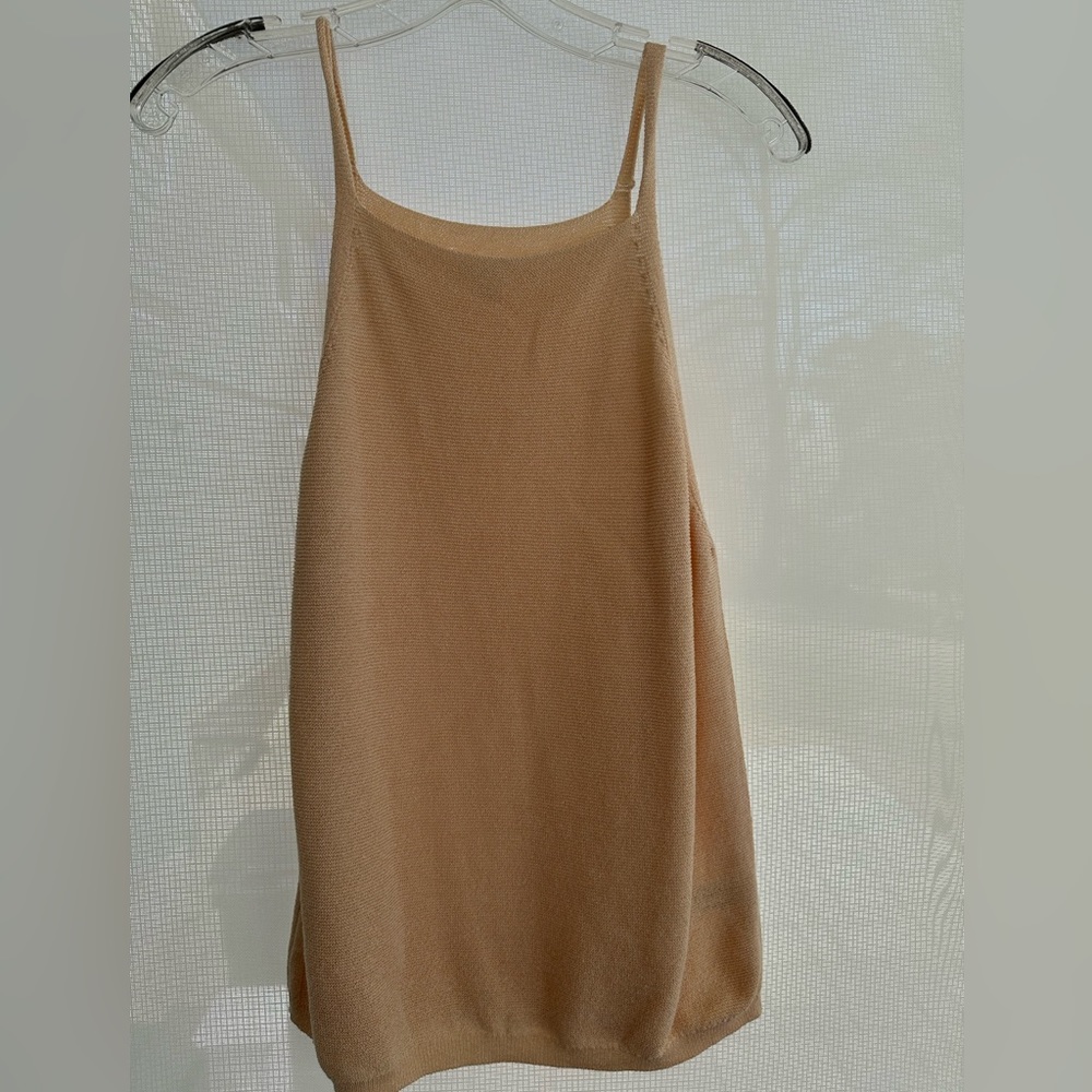 Knit Apricot Sweater Tank